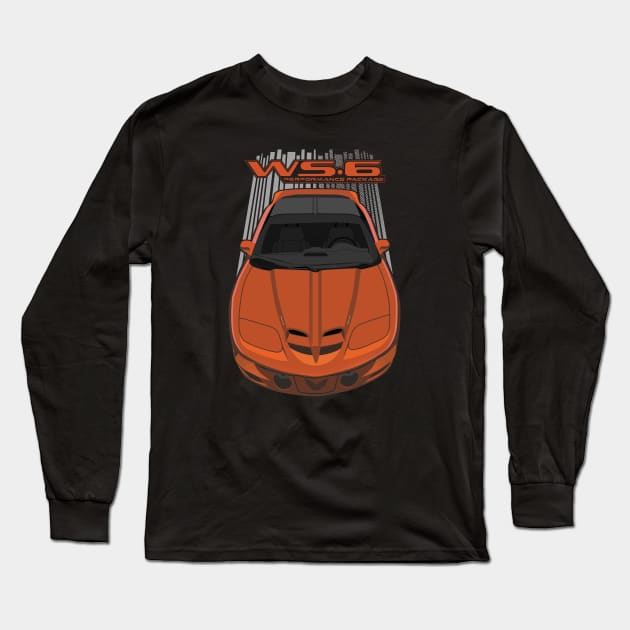 Pontiac Trans Am WS6 4thgen - Orange Long Sleeve T-Shirt by V8social